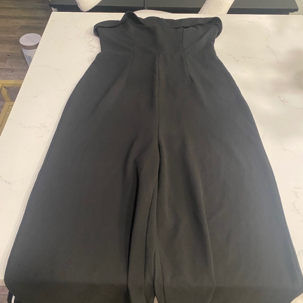 Black maxi jumpsuit- strapless